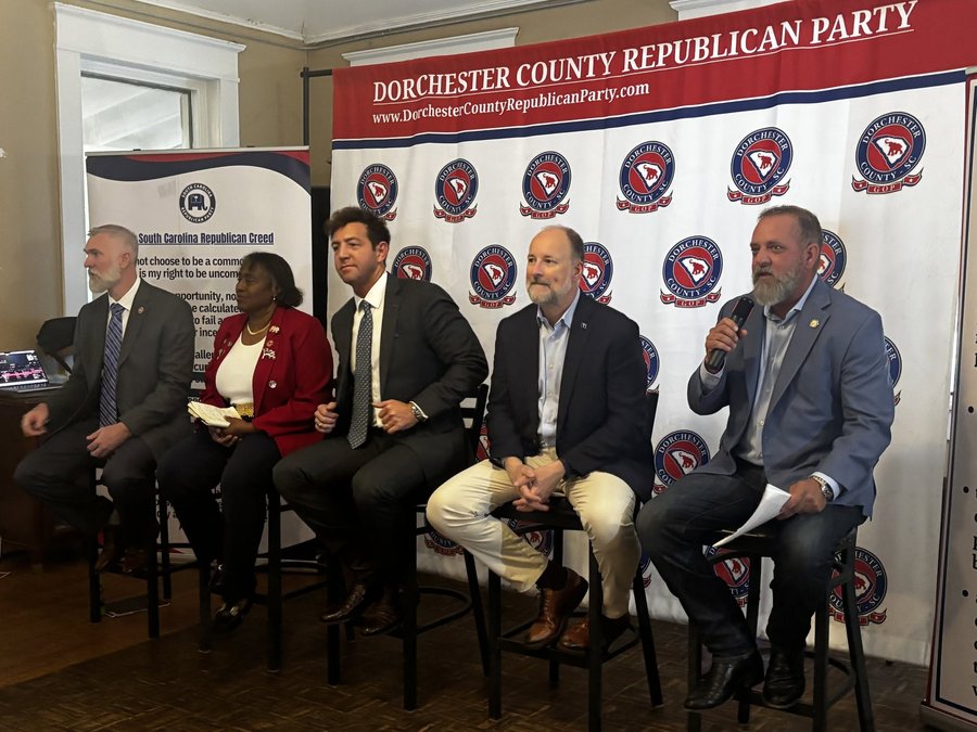 CJ Westfall working with the Dorchester County Republican Party