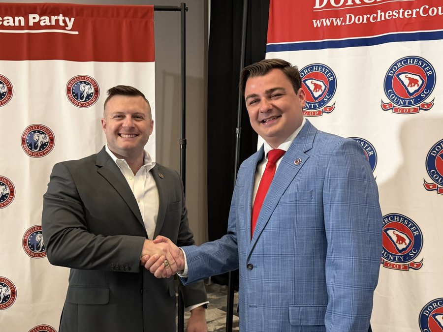 CJ Westfall working with the Dorchester County Republican Party
